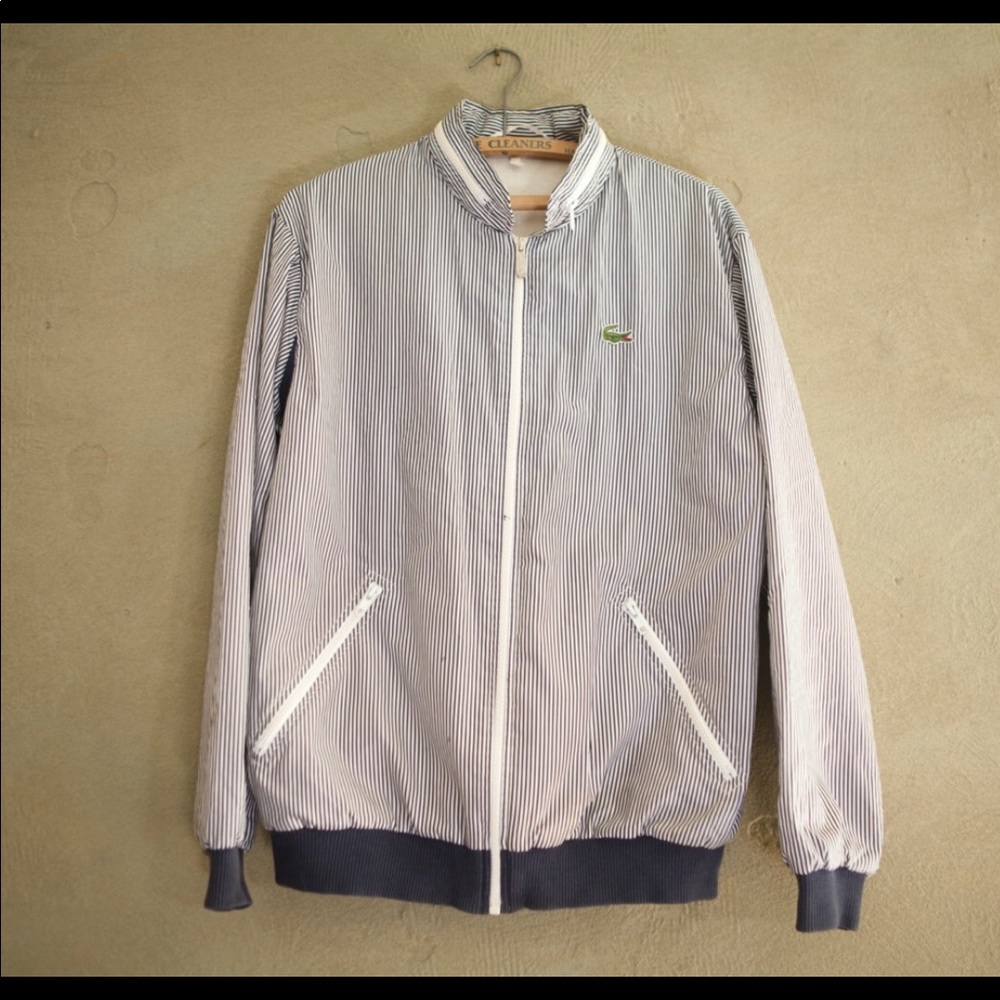 Vintage Lacoste Striped Windbreaker Unisex